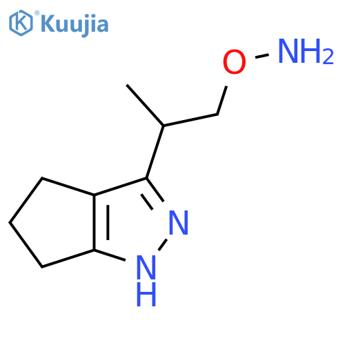 O-(2-{1H,4H,5H,6H-cyclopentacpyrazol-3-yl}propyl)hydroxylamine structure