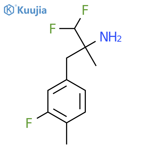 1,1-difluoro-3-(3-fluoro-4-methylphenyl)-2-methylpropan-2-amine structure