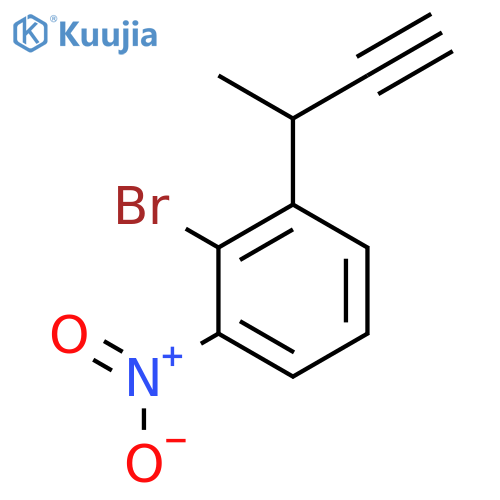 2-Bromo-1-(but-3-yn-2-yl)-3-nitrobenzene structure