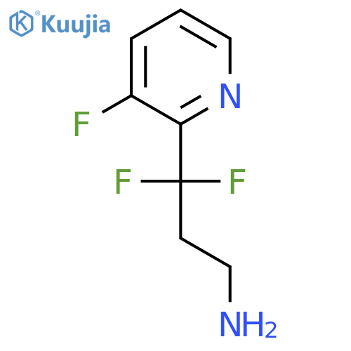3,3-difluoro-3-(3-fluoropyridin-2-yl)propan-1-amine structure