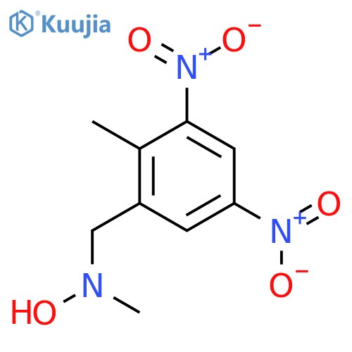 N-methyl-N-(2-methyl-3,5-dinitrophenyl)methylhydroxylamine structure