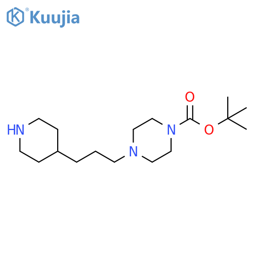 tert-butyl 4-3-(piperidin-4-yl)propylpiperazine-1-carboxylate structure