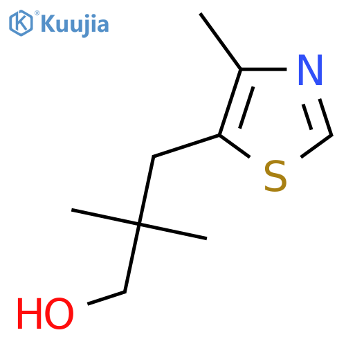 2,2-dimethyl-3-(4-methyl-1,3-thiazol-5-yl)propan-1-ol structure