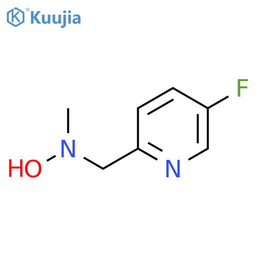 N-(5-fluoropyridin-2-yl)methyl-N-methylhydroxylamine structure