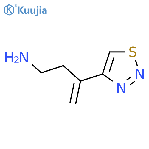 3-(1,2,3-thiadiazol-4-yl)but-3-en-1-amine structure