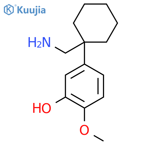 5-1-(aminomethyl)cyclohexyl-2-methoxyphenol structure