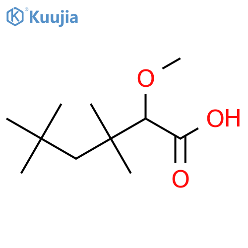 2-methoxy-3,3,5,5-tetramethylhexanoic acid structure