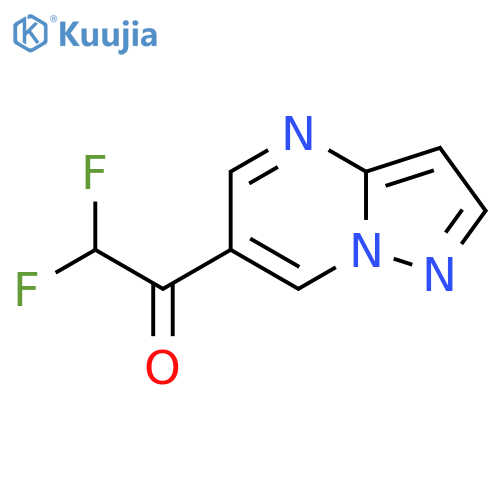 2,2-difluoro-1-{pyrazolo1,5-apyrimidin-6-yl}ethan-1-one structure