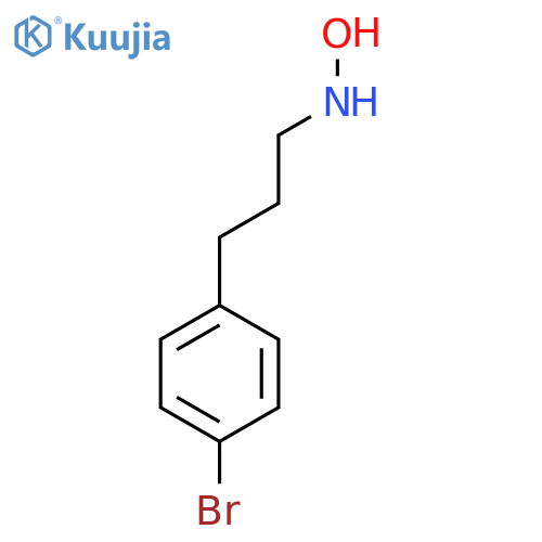 N-3-(4-bromophenyl)propylhydroxylamine structure