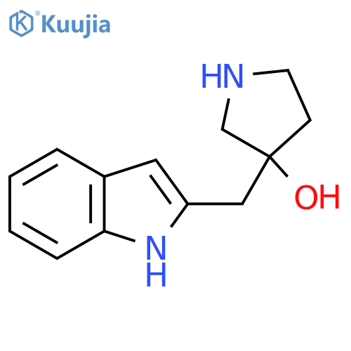 3-(1H-indol-2-yl)methylpyrrolidin-3-ol structure