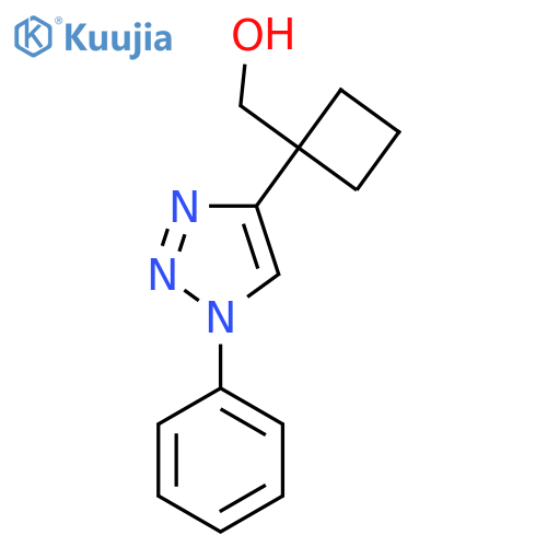 1-(1-phenyl-1H-1,2,3-triazol-4-yl)cyclobutylmethanol structure