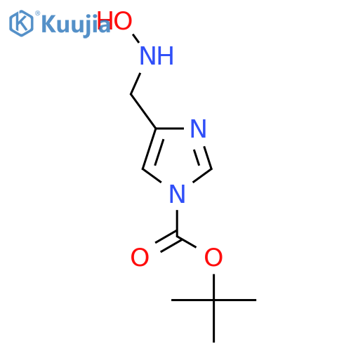 tert-butyl 4-[(hydroxyamino)methyl]-1H-imidazole-1-carboxylate structure