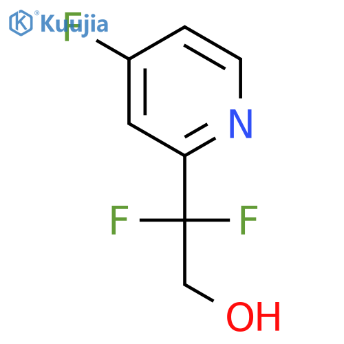2,2-difluoro-2-(4-fluoropyridin-2-yl)ethan-1-ol structure
