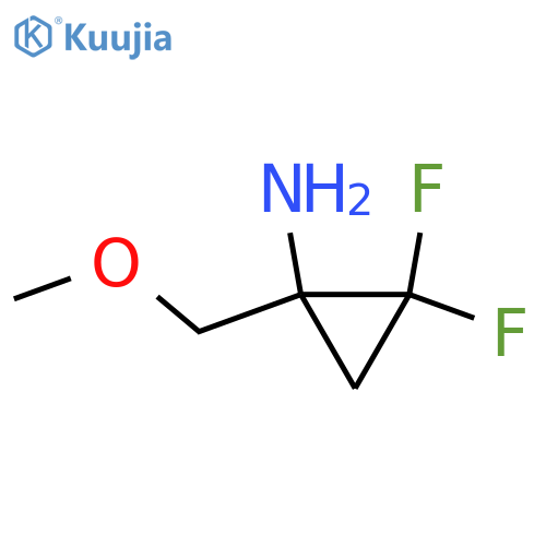 2,2-difluoro-1-(methoxymethyl)cyclopropan-1-amine structure