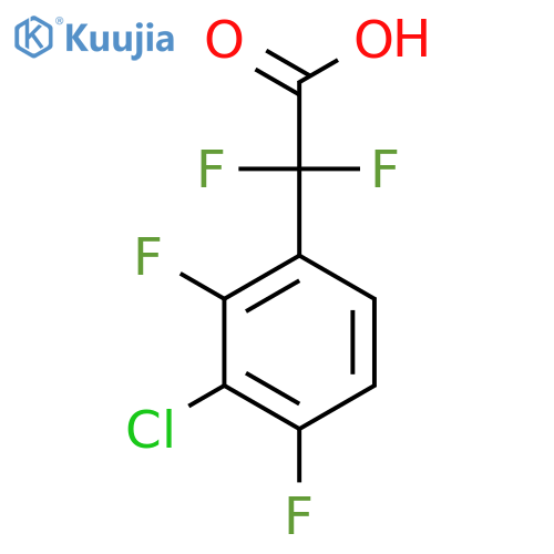 2-(3-chloro-2,4-difluorophenyl)-2,2-difluoroacetic acid structure