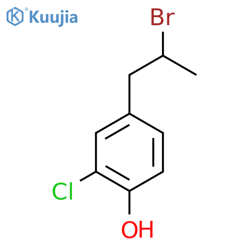 4-(2-bromopropyl)-2-chlorophenol structure