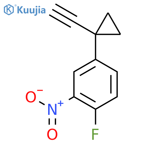 4-(1-ethynylcyclopropyl)-1-fluoro-2-nitrobenzene structure