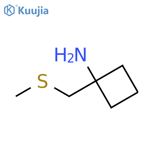 1-(methylsulfanyl)methylcyclobutan-1-amine structure