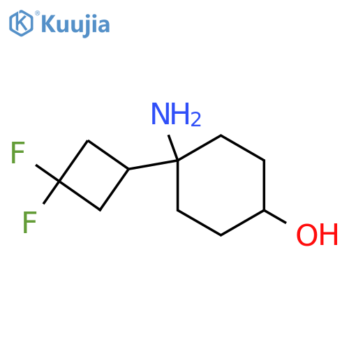 4-amino-4-(3,3-difluorocyclobutyl)cyclohexan-1-ol structure