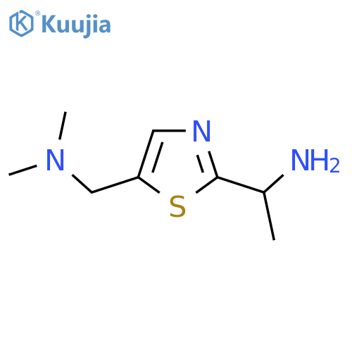 1-{5-(dimethylamino)methyl-1,3-thiazol-2-yl}ethan-1-amine structure