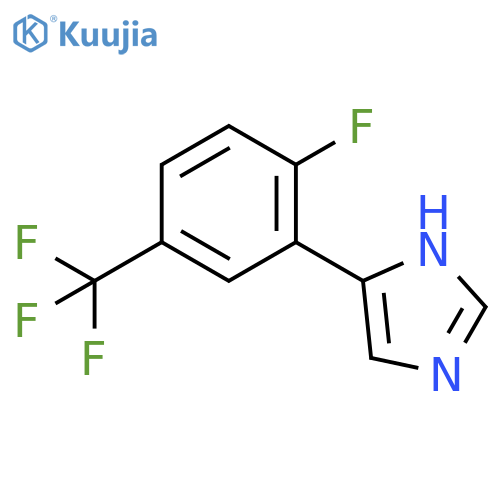 4-2-fluoro-5-(trifluoromethyl)phenyl-1H-imidazole structure