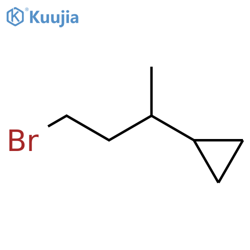 (4-Bromobutan-2-yl)cyclopropane structure