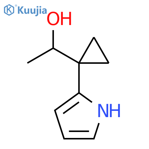 1-1-(1H-pyrrol-2-yl)cyclopropylethan-1-ol structure