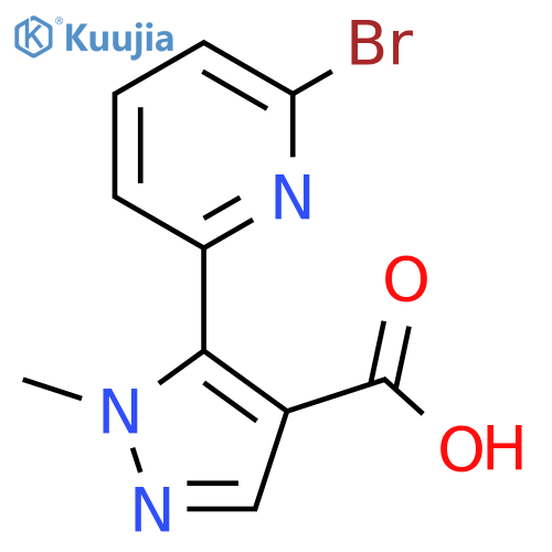 5-(6-bromopyridin-2-yl)-1-methyl-1H-pyrazole-4-carboxylic acid structure