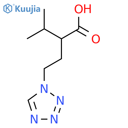 3-methyl-2-2-(1H-1,2,3,4-tetrazol-1-yl)ethylbutanoic acid structure