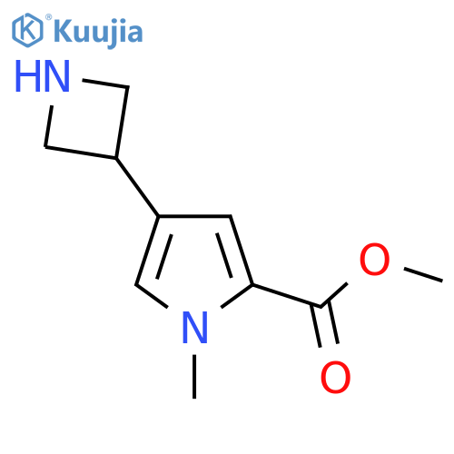 methyl 4-(azetidin-3-yl)-1-methyl-1H-pyrrole-2-carboxylate structure