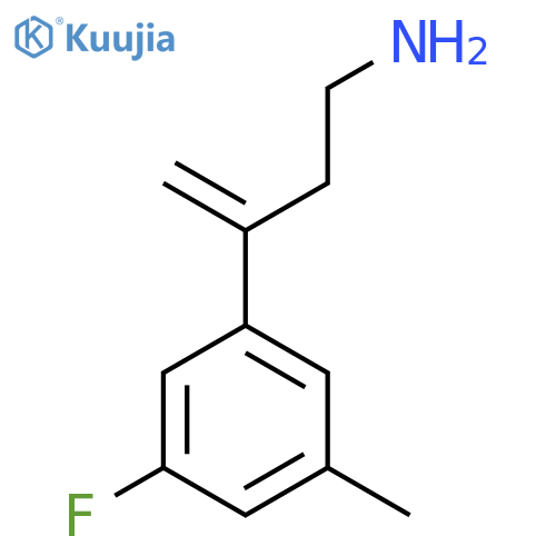 3-(3-fluoro-5-methylphenyl)but-3-en-1-amine structure
