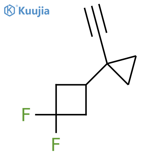 3-(1-ethynylcyclopropyl)-1,1-difluorocyclobutane structure