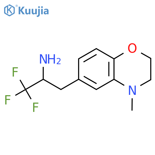 1,1,1-trifluoro-3-(4-methyl-3,4-dihydro-2H-1,4-benzoxazin-6-yl)propan-2-amine structure