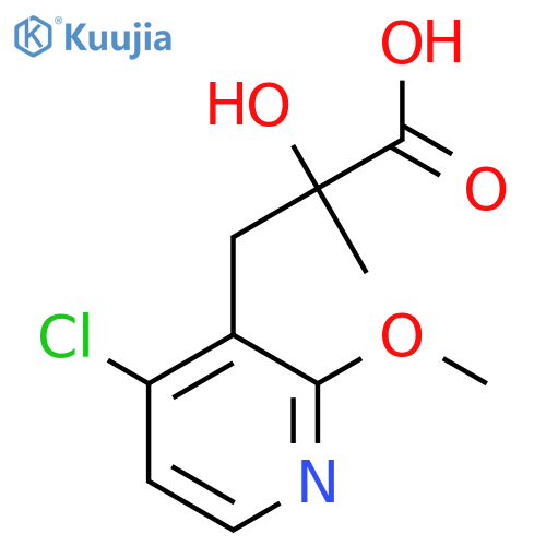 3-(4-chloro-2-methoxypyridin-3-yl)-2-hydroxy-2-methylpropanoic acid structure