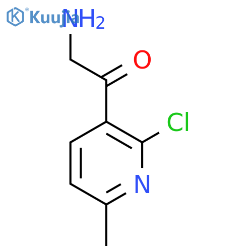 2-amino-1-(2-chloro-6-methylpyridin-3-yl)ethan-1-one structure