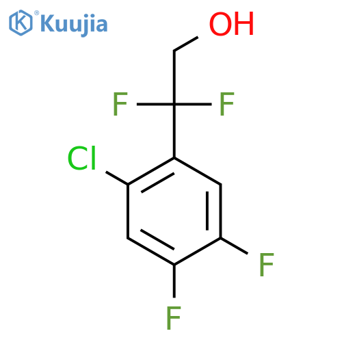 2-(2-chloro-4,5-difluorophenyl)-2,2-difluoroethan-1-ol structure