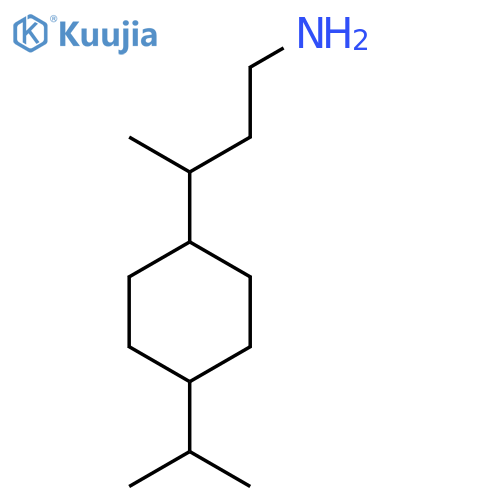 3-4-(propan-2-yl)cyclohexylbutan-1-amine structure