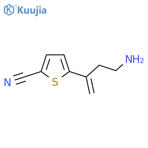 5-(4-aminobut-1-en-2-yl)thiophene-2-carbonitrile structure