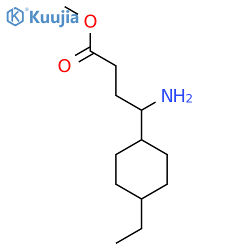 methyl 4-amino-4-(4-ethylcyclohexyl)butanoate structure