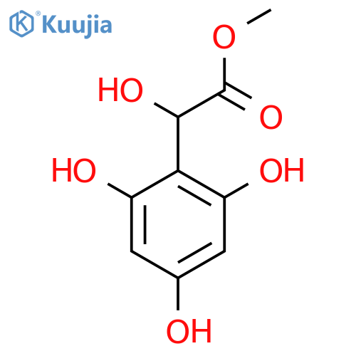 methyl 2-hydroxy-2-(2,4,6-trihydroxyphenyl)acetate structure