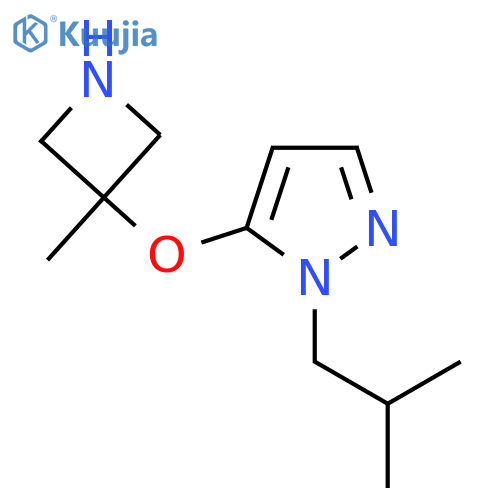 5-(3-methylazetidin-3-yl)oxy-1-(2-methylpropyl)-1H-pyrazole structure