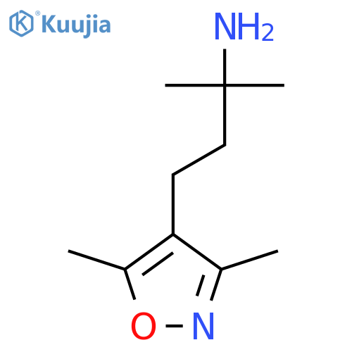 4-(dimethyl-1,2-oxazol-4-yl)-2-methylbutan-2-amine structure