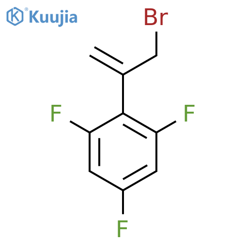 2-(3-bromoprop-1-en-2-yl)-1,3,5-trifluorobenzene structure