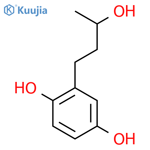 2-(3-hydroxybutyl)benzene-1,4-diol structure