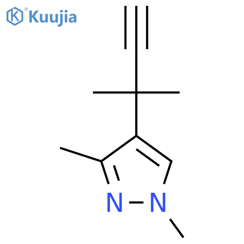 1,3-dimethyl-4-(2-methylbut-3-yn-2-yl)-1H-pyrazole structure