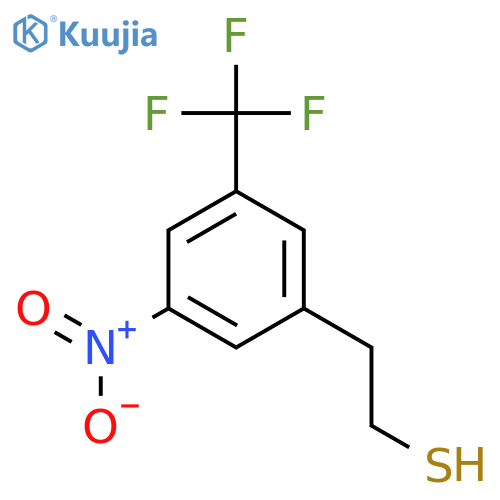 2-3-nitro-5-(trifluoromethyl)phenylethane-1-thiol structure