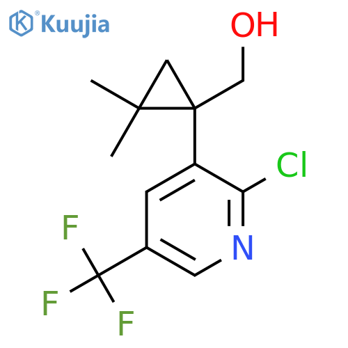 {1-2-chloro-5-(trifluoromethyl)pyridin-3-yl-2,2-dimethylcyclopropyl}methanol structure