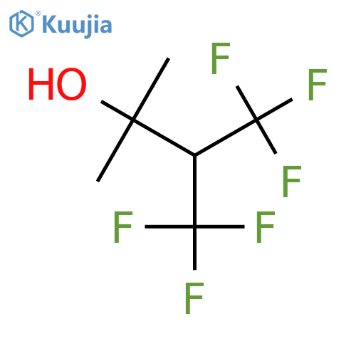 4,4,4-trifluoro-2-methyl-3-(trifluoromethyl)butan-2-ol structure