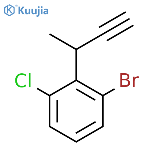 1-bromo-2-(but-3-yn-2-yl)-3-chlorobenzene structure