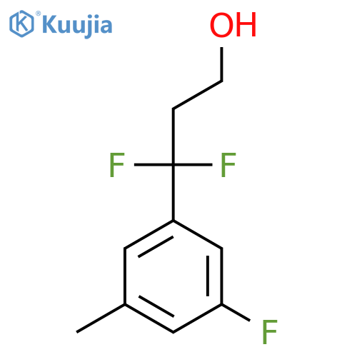 3,3-difluoro-3-(3-fluoro-5-methylphenyl)propan-1-ol structure